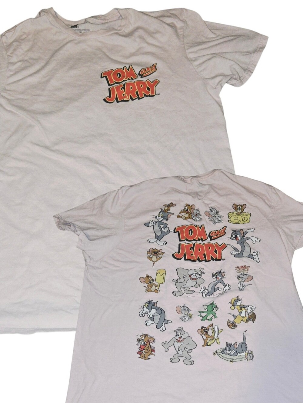 Tom and Jerry Pink Graphic Tee
